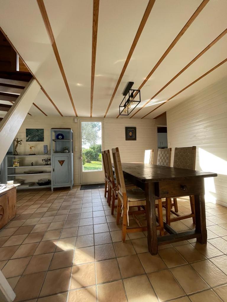 Maison Familiale En Bois Avec Piscine, Proche Du Bassin Гюжан-Местрас Экстерьер фото